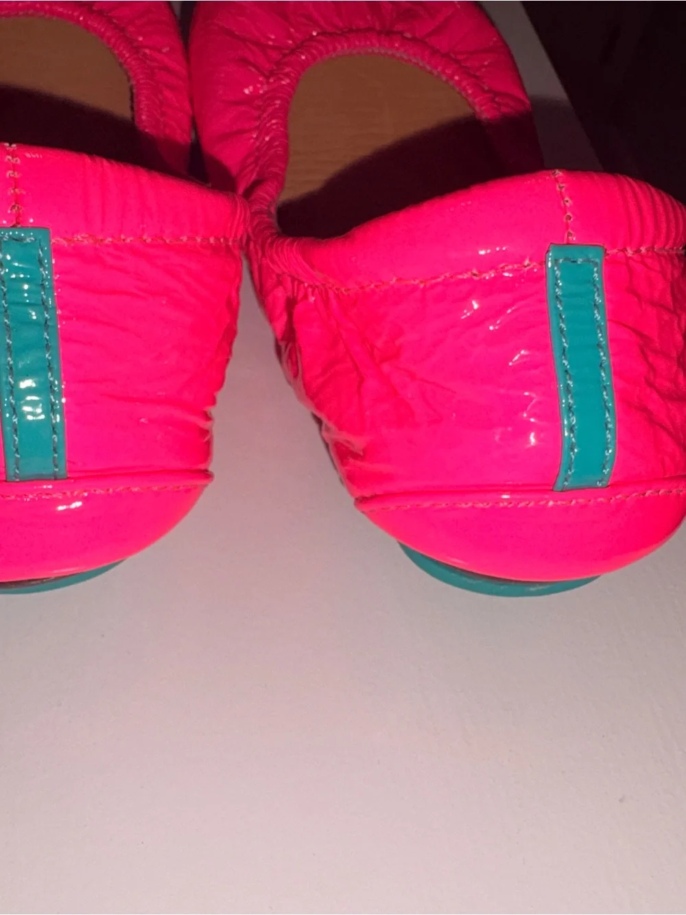 Tieks Kids Ballet Flats in Bright Neon Pink